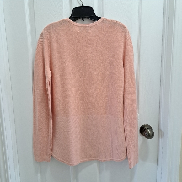 ❤️NWT Kersh Peach Long Sleeve Sweater Women's Small Knit Tunic Length Pink - Picture 2 of 15